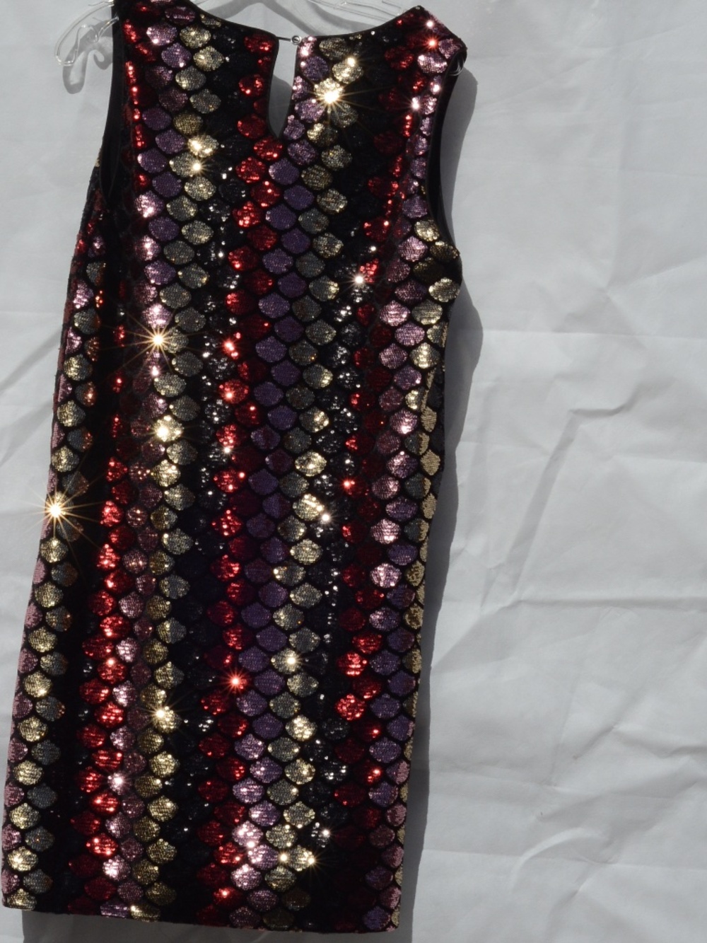 CLEO Sequin Shift Dress SZ M NWT
